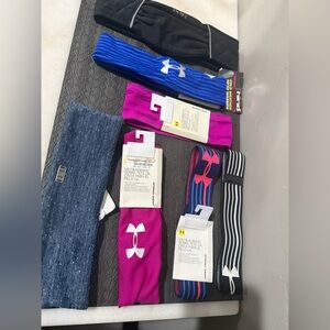 Under Armour Blue and headbland collections
